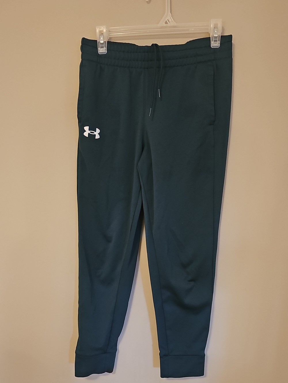 Under Armour Womans Sm Small Teal Blue Jogger Sweatpants Drawstring